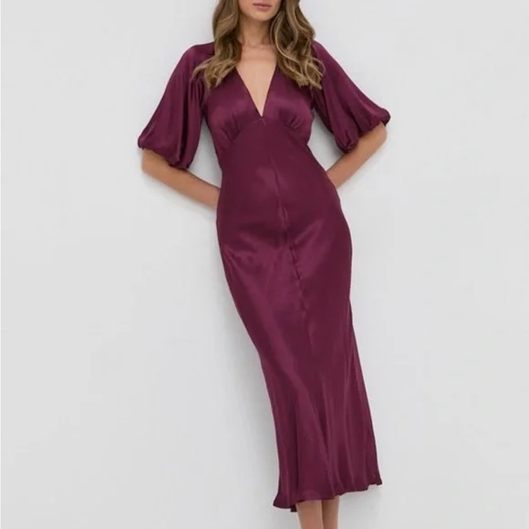 burgundy bardot midi dress Strapless Simple Long Burgundy Prom Dresses with Pockets FD1707 – Viniodress main image 0